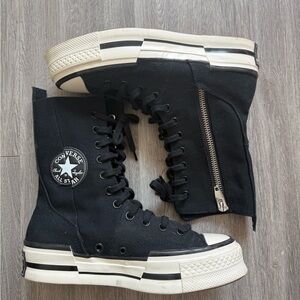🔥👀Converse 70 Plus XHi Platform Sneakers with Side Zipper